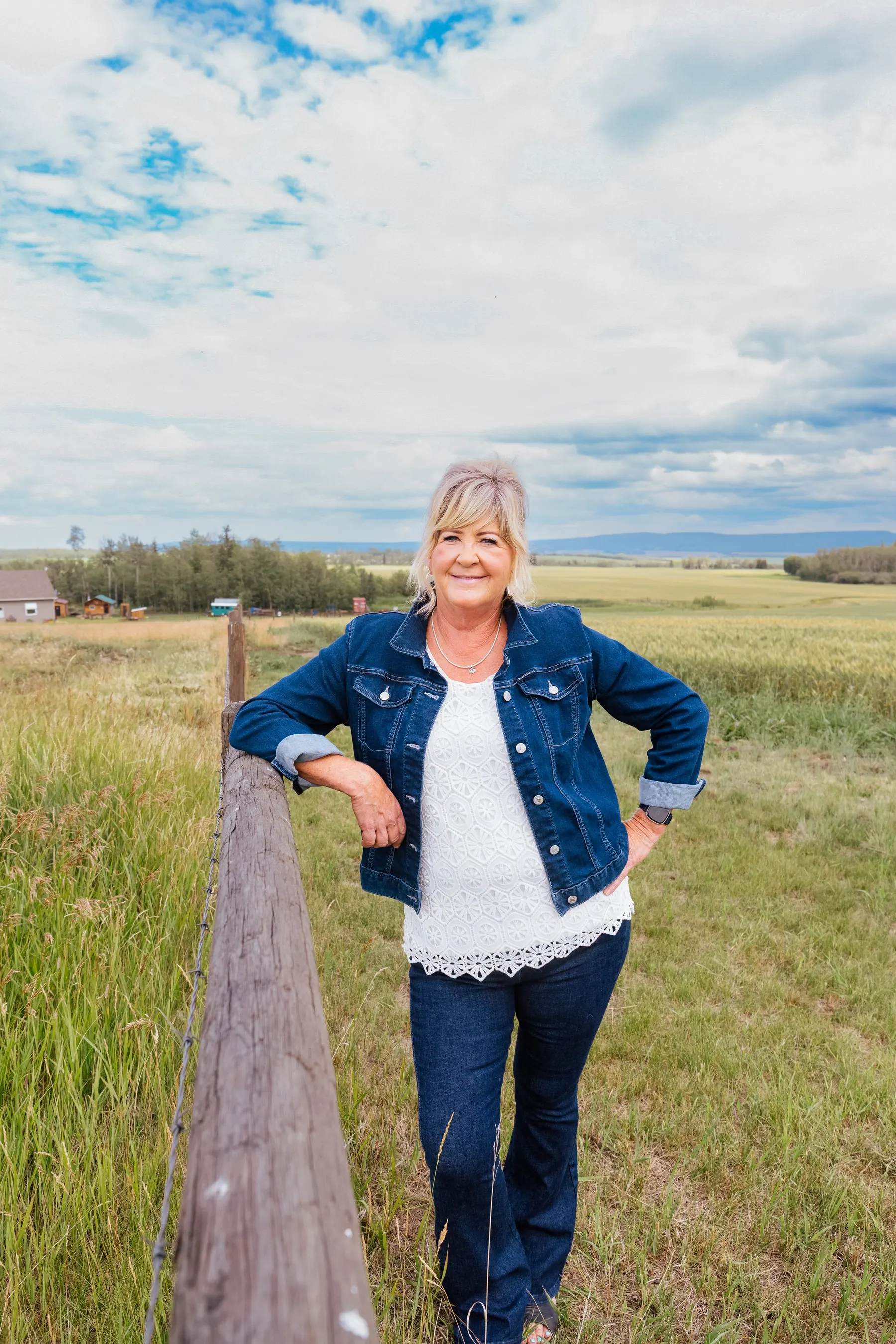 Nyla LePine marketing a rural property
